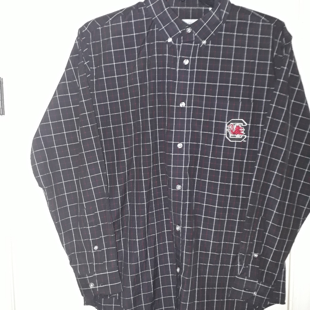 Gamecocks Long Sleeve Button Down Shirt Size L